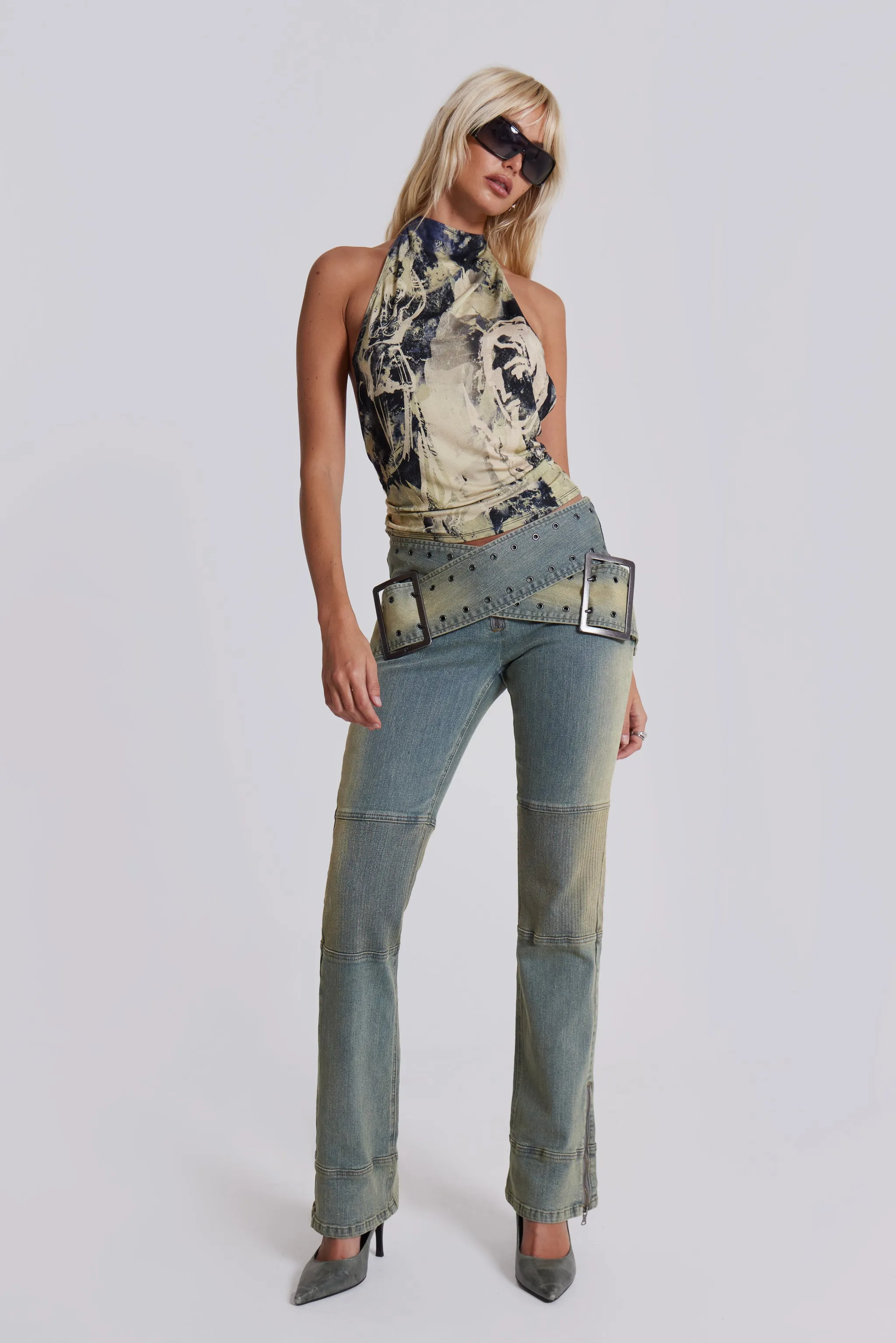 Vision Backless Halter Top sold by Jaded London product image thumbnail 4