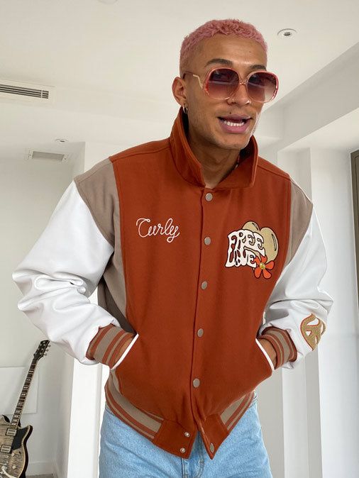 The Free Love Varsity Jacket sold by Jaded London product image thumbnail 3