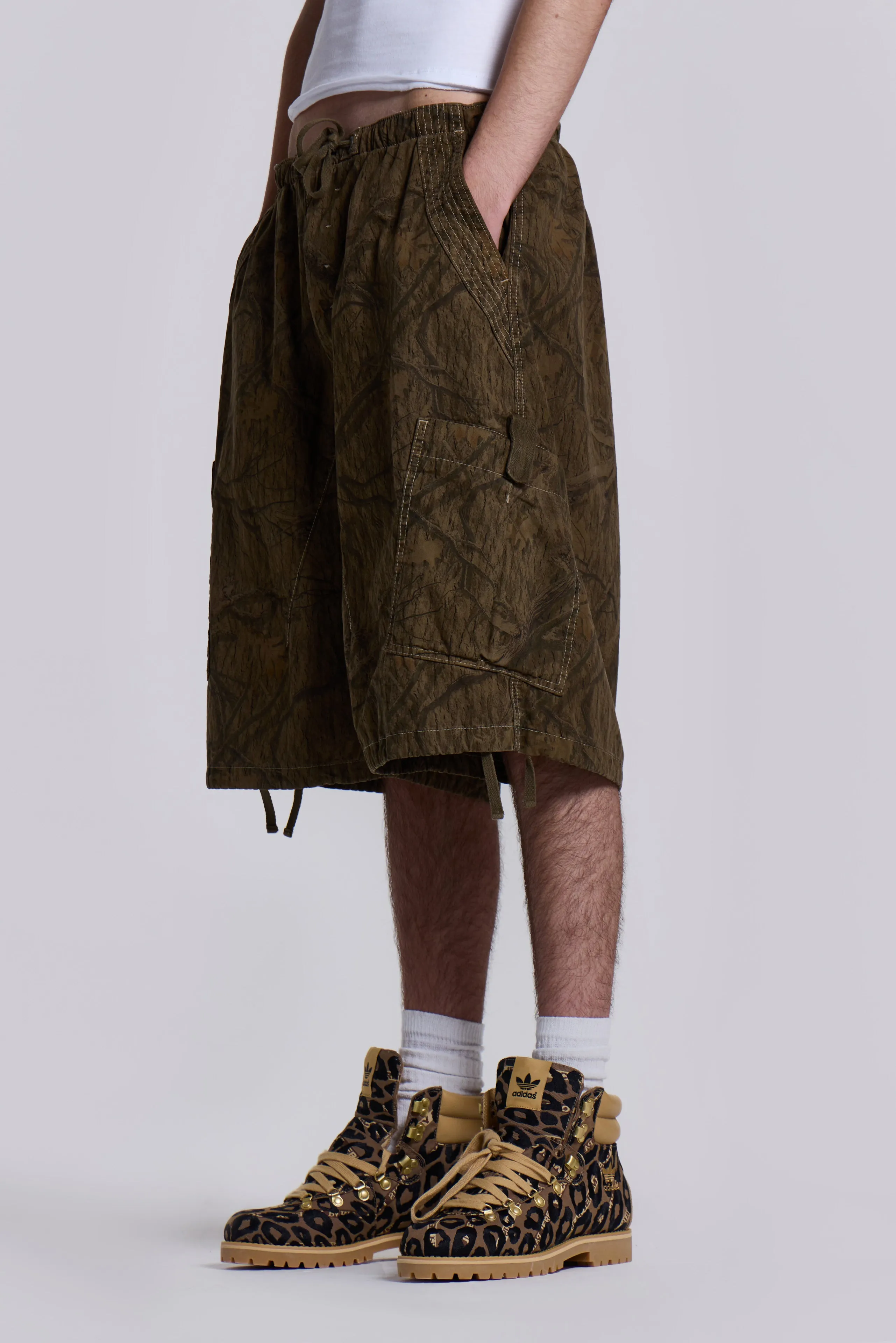 Forest Camo Parachute Shorts sold by Jaded London product image thumbnail 4