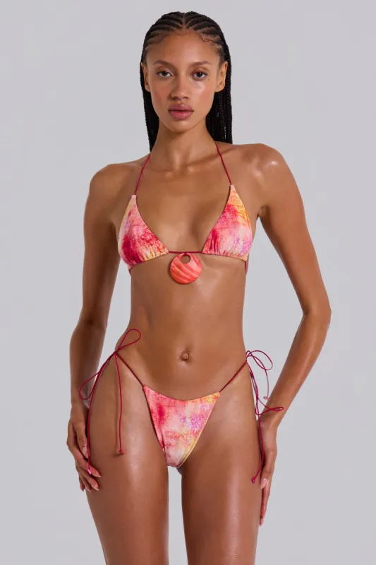 Cantha Micro Bikini Bottoms in Sunset sold by Jaded London