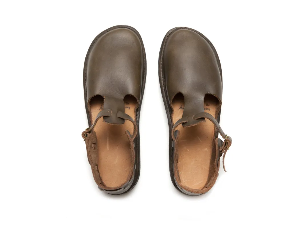 T-Strap - OLIVE sold by Aurora Shoe Company