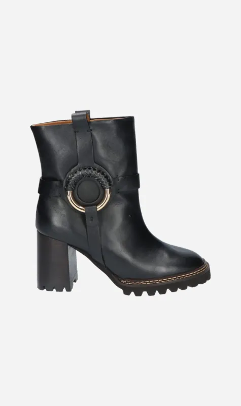 See by Chloé | Hana Ankle Boot - Nero sold by Sister & Co