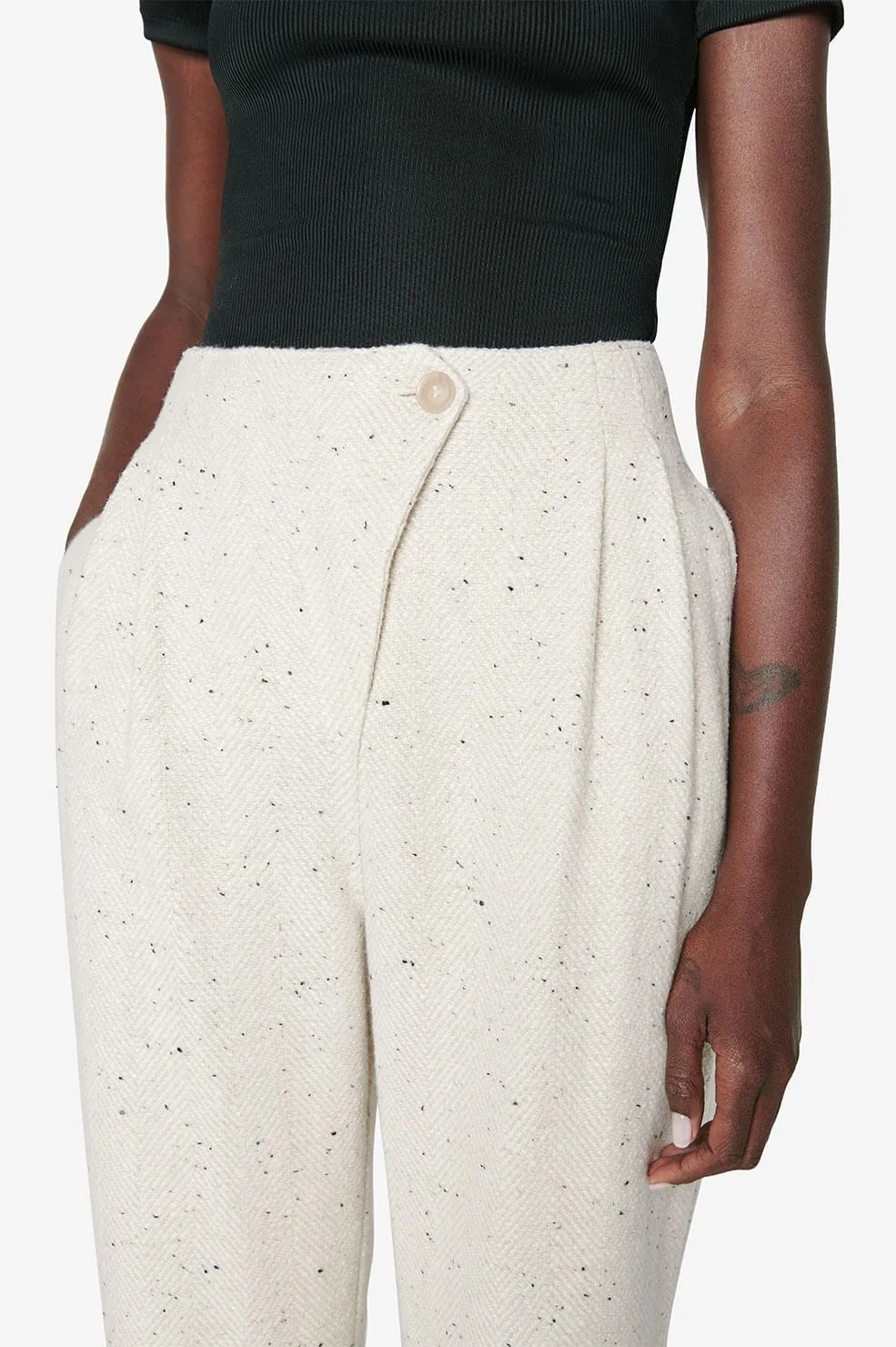 Anine Bing | Ari Trouser - Cream sold by Sister & Co product image thumbnail 4