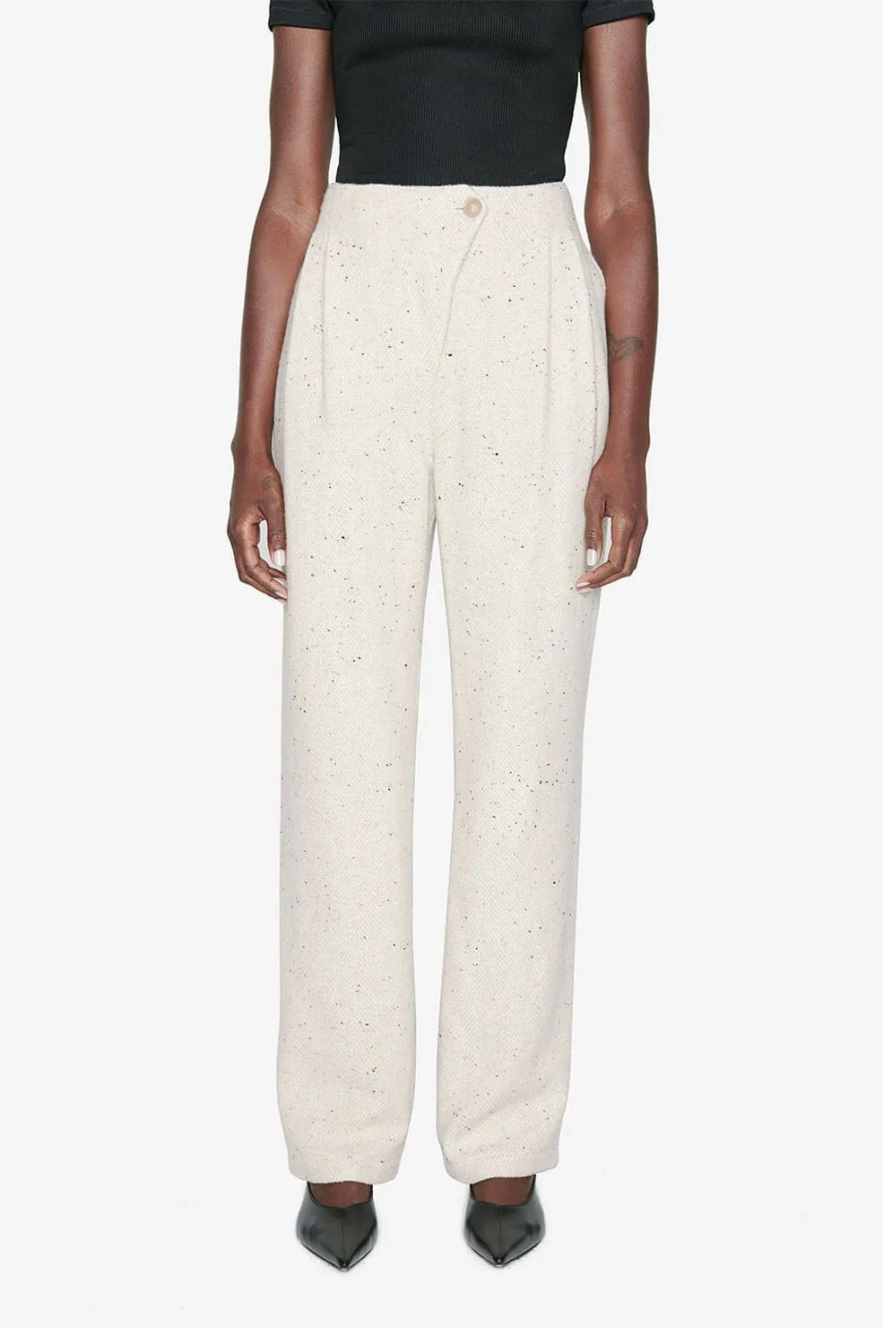 Anine Bing | Ari Trouser - Cream sold by Sister & Co product image thumbnail 3