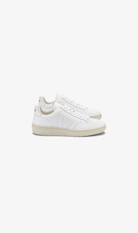 Veja | V-12 Leather Sneakers - Extra White sold by Sister & Co