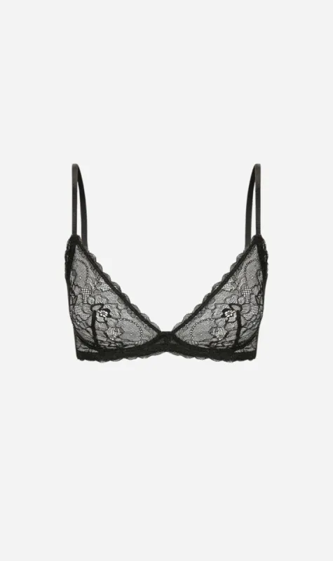 Kat the Label | Rosie Bralette - Black sold by Sister & Co
