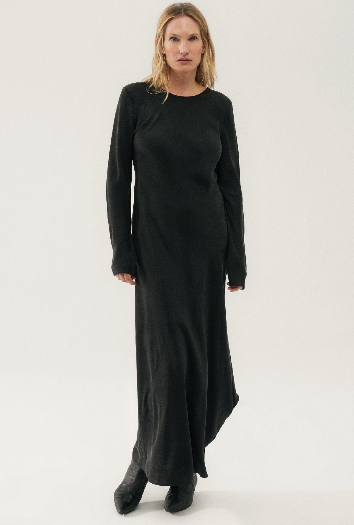 Silk Laundry | Full Sleeve Bias Cut Dress - Black sold by Sister & Co product image thumbnail 2
