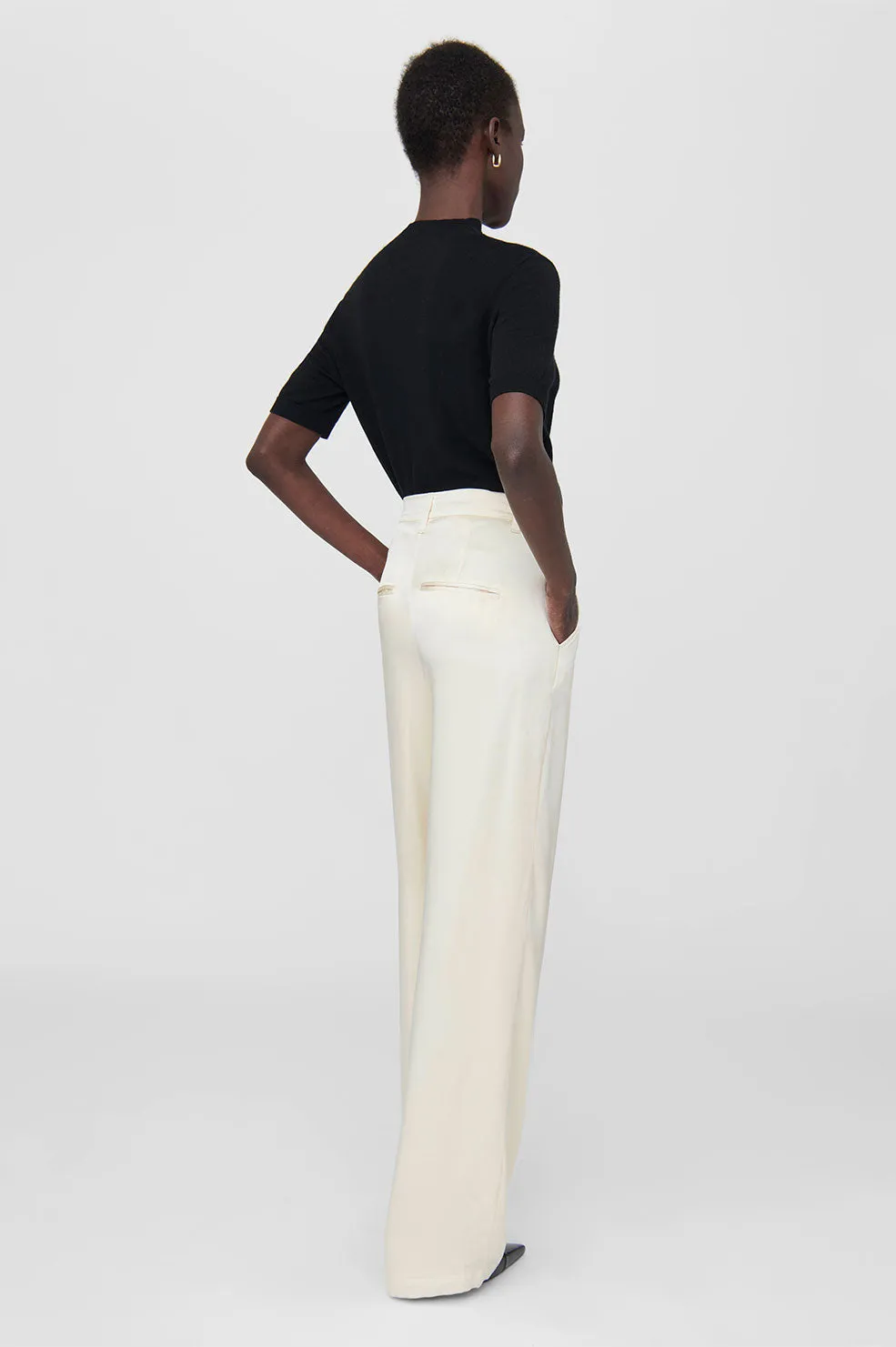 Anine Bing | Carrie Pant - Oyster sold by Sister & Co product image thumbnail 3