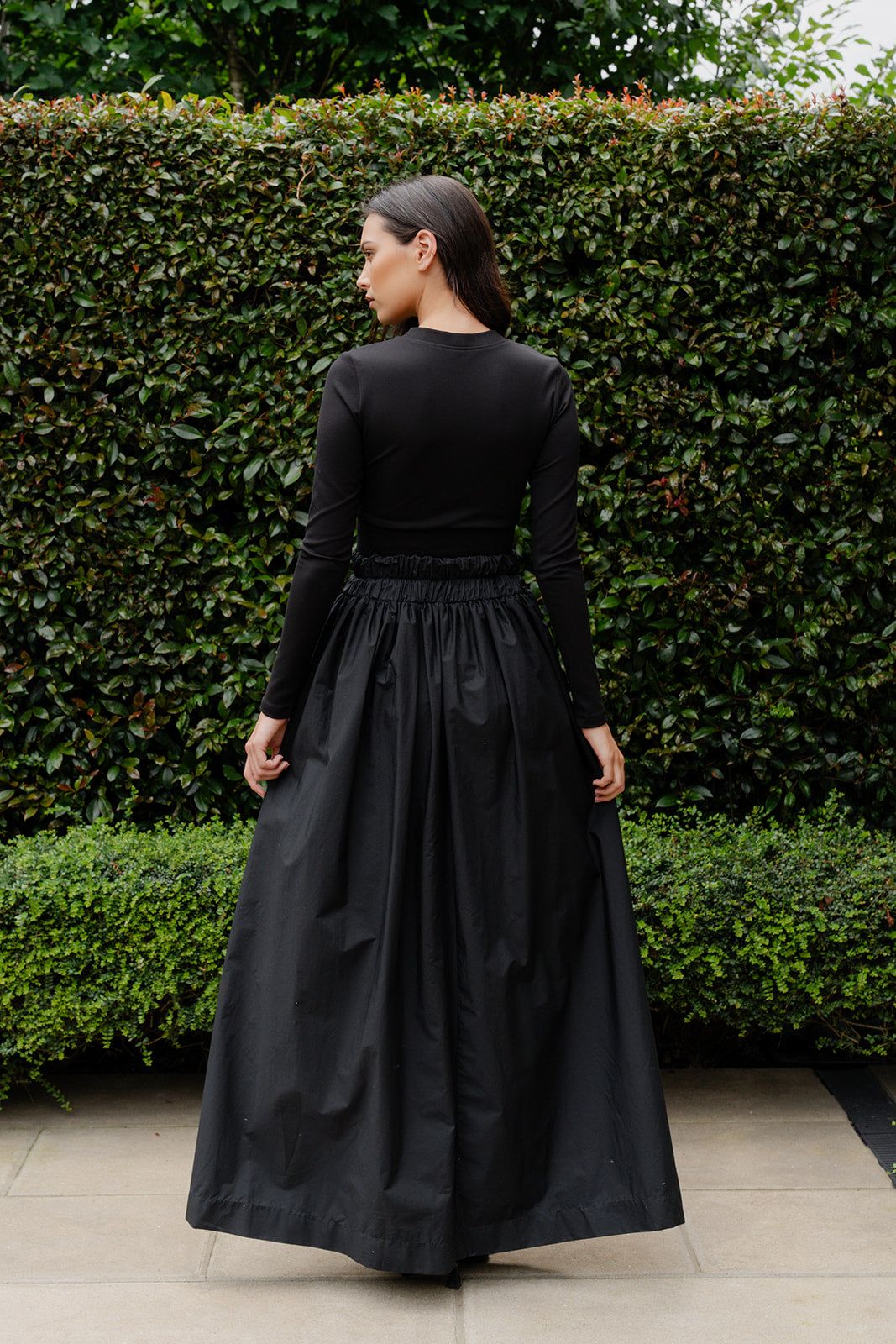 Caitlin Crisp | Copperman Skirt - Black Poplin sold by Sister & Co product image thumbnail 5