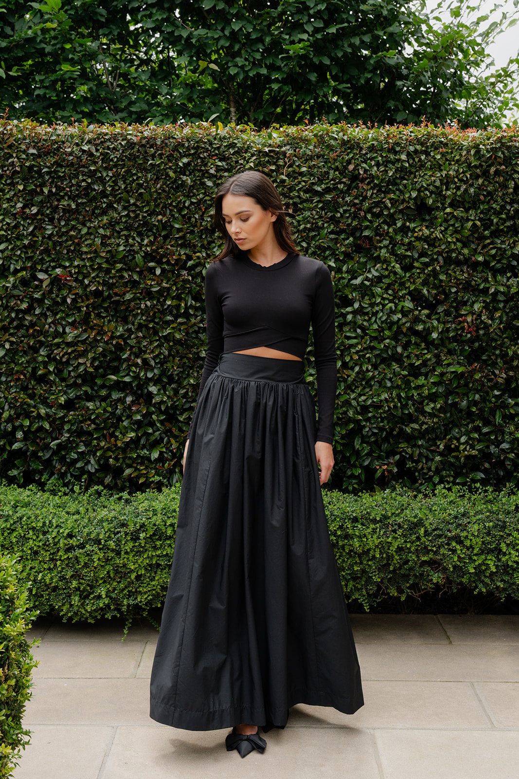 Caitlin Crisp | Copperman Skirt - Black Poplin sold by Sister & Co product image thumbnail 4