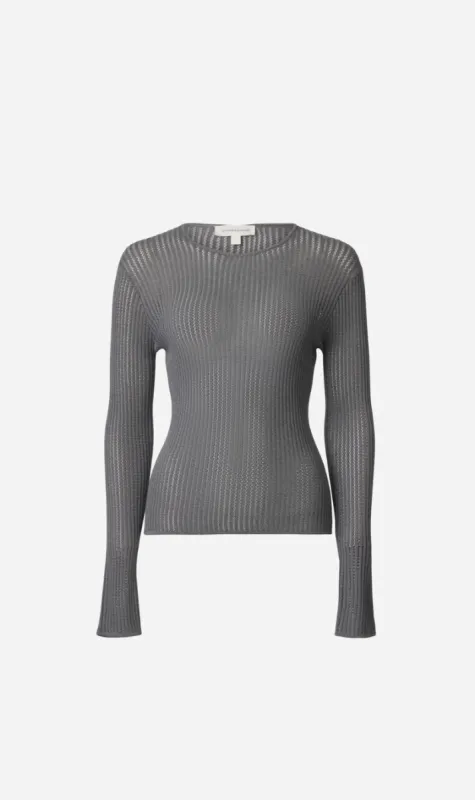 Viktoria & Woods | Aslan Top - Gunmetal sold by Sister & Co