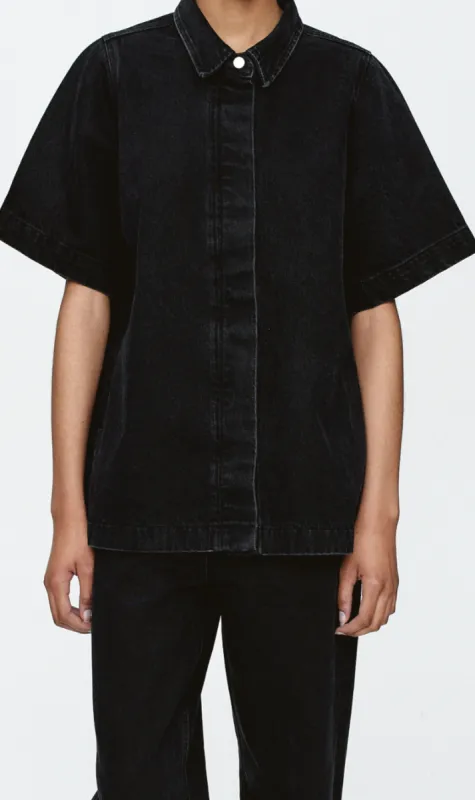 Marle | Rylan Shirt - Black sold by Sister & Co