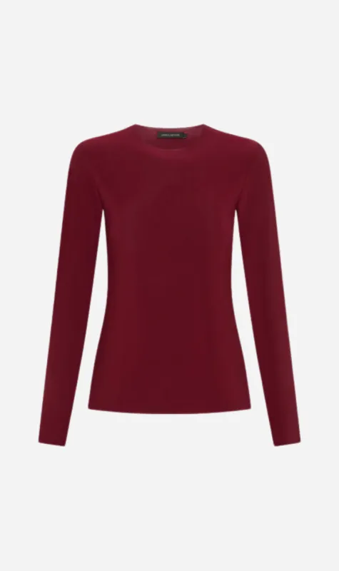 Camilla and Marc | Saint Long Sleeve Top - Deep Crimson sold by Sister & Co