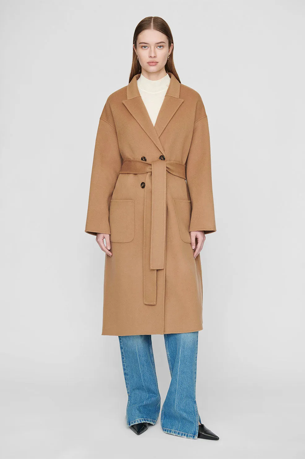 Anine Bing | Dylan Coat - Camel Cashmere sold by Sister & Co product image thumbnail 2