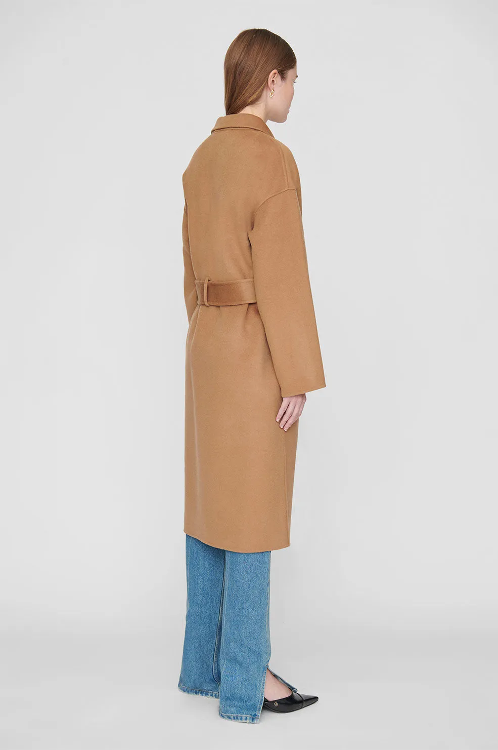 Anine Bing | Dylan Coat - Camel Cashmere sold by Sister & Co product image thumbnail 3