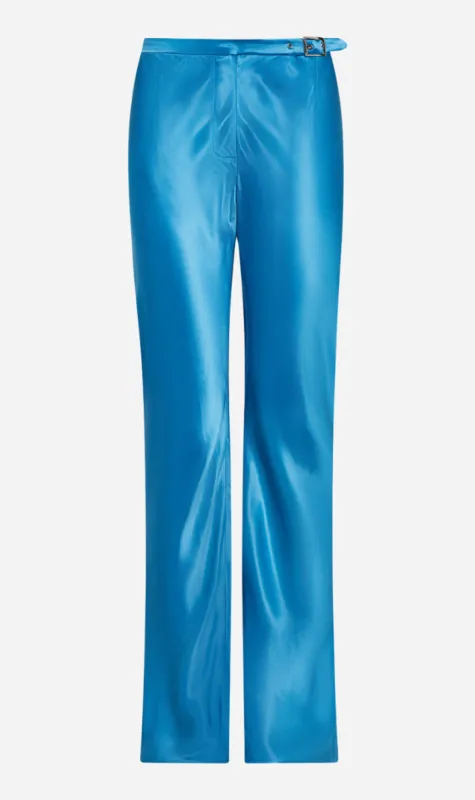 Paris Georgia | Sleek Belted Pant - Bold Blue sold by Sisters & Co