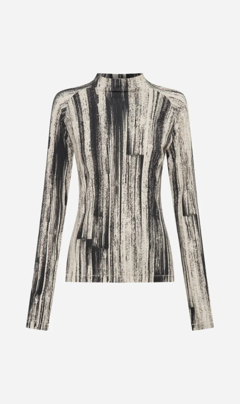 Camilla and Marc | Arch Top - Black Arch Print sold by Sister & Co