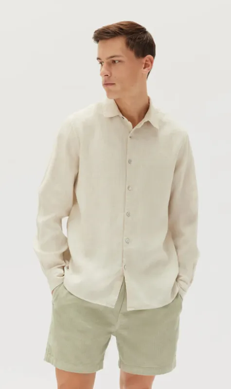 Assembly Label | Casual Long Sleeve Shirt - Stone sold by Sister & Co