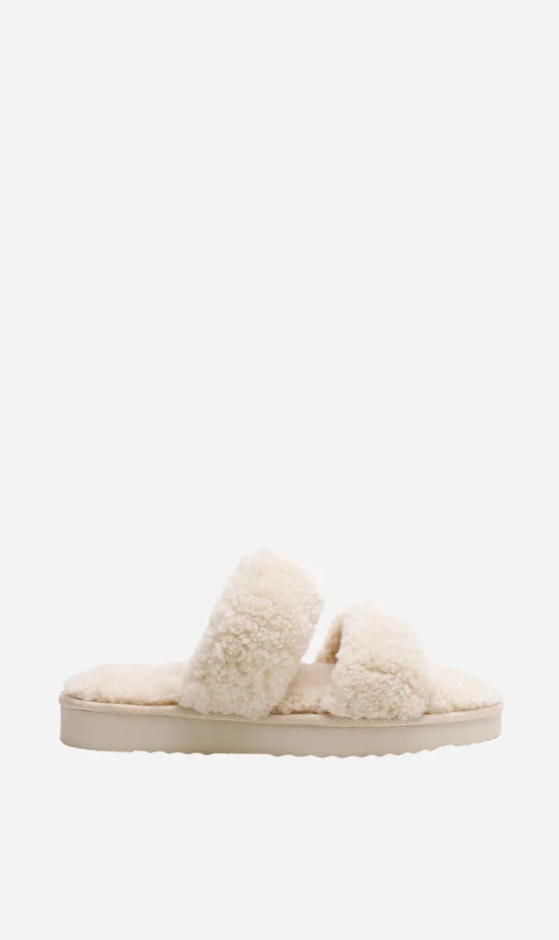 La Tribe | Sheepy Platform - Cream sold by Sister & Co