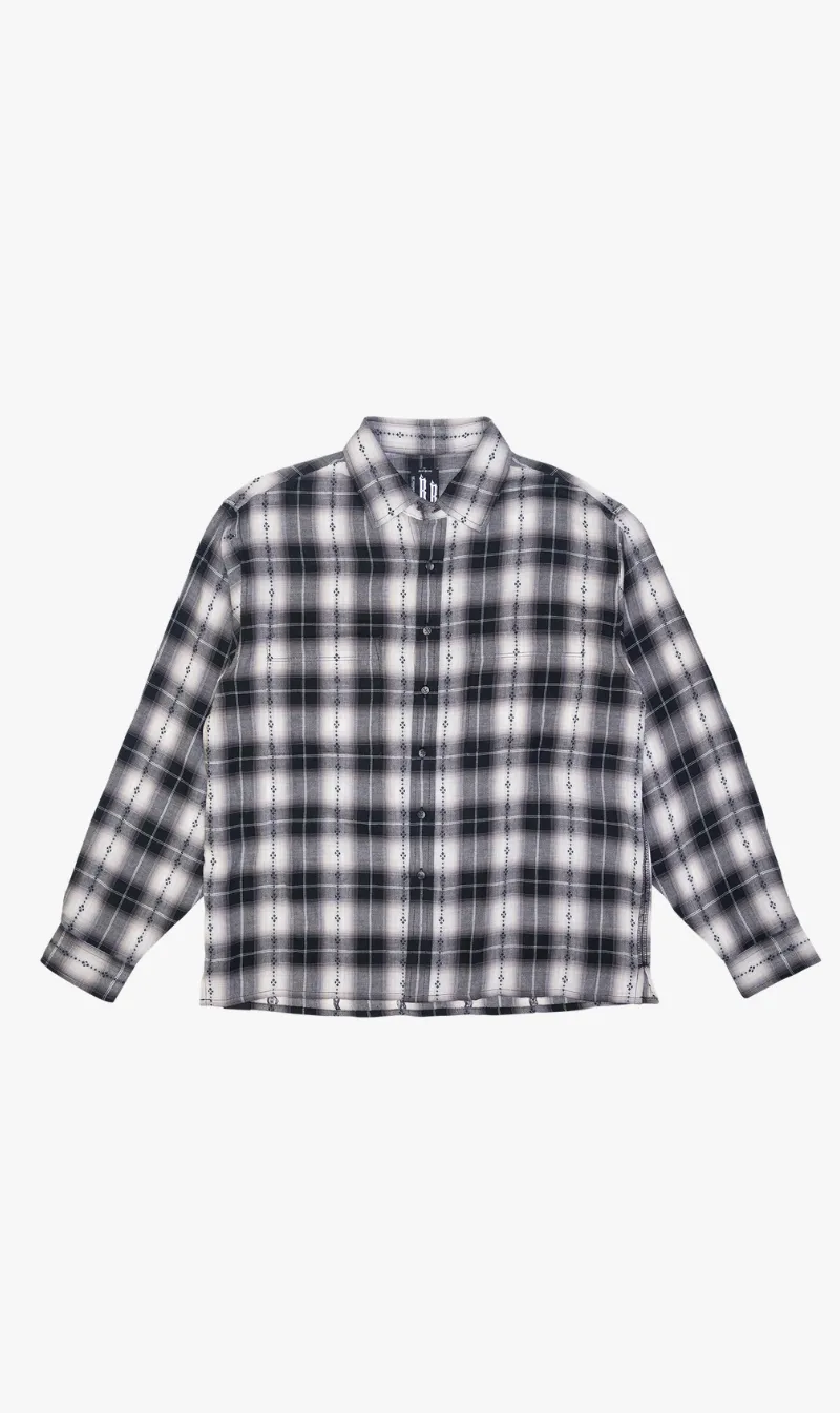 Beach Brains | Everyday Shirt - Black Plaid sold by Sister & Co