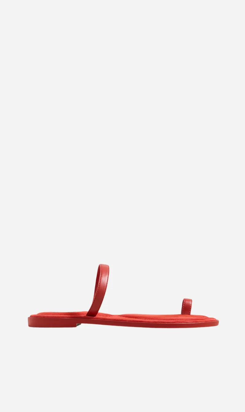 A.Emery | The Turi Sandal - Poppy Suede sold by Sister & Co