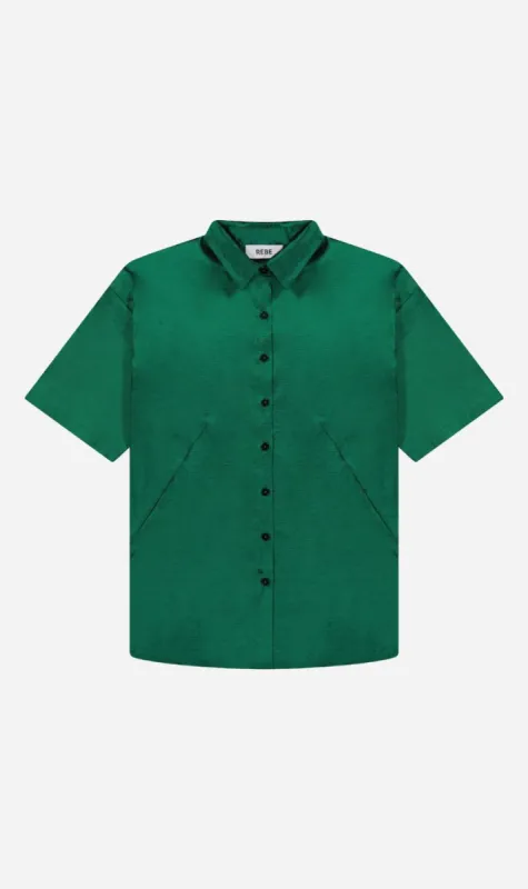 Rebe | Leisure Shirt Taffeta - Emerald sold by Sister & Co