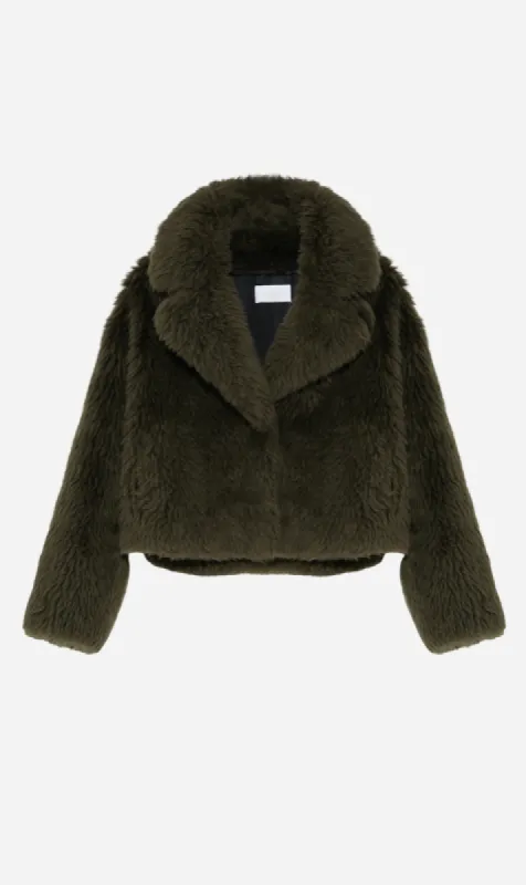 Yves Salmon | Jacket 50cm Woven Wool Toscana Effect - Sherwood sold by Sister & Co