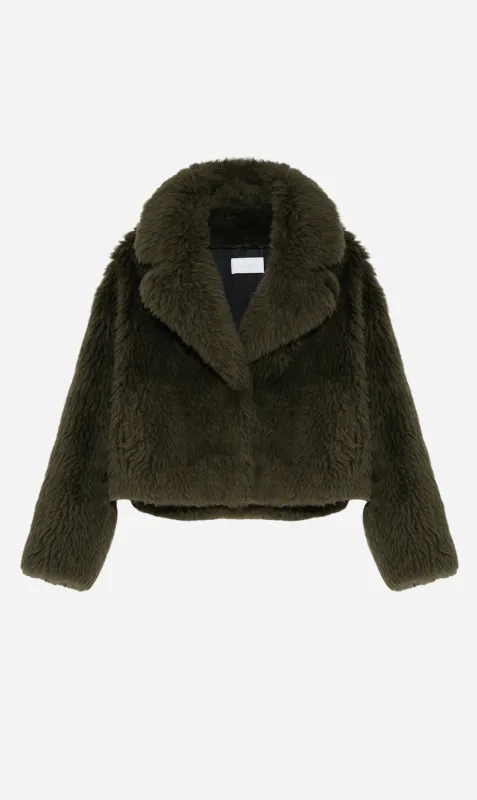 Yves Salmon | Jacket 50cm Woven Wool Toscana Effect - Sherwood sold by Sister & Co