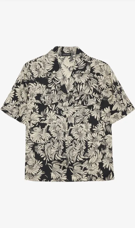 Anine Bing | Hamilton Shirt - Black Floral sold by Sister & Co