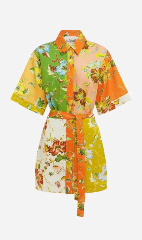 Alemais | Hotel Lamu Spliced Mini Dress - Print sold by Sister & Co