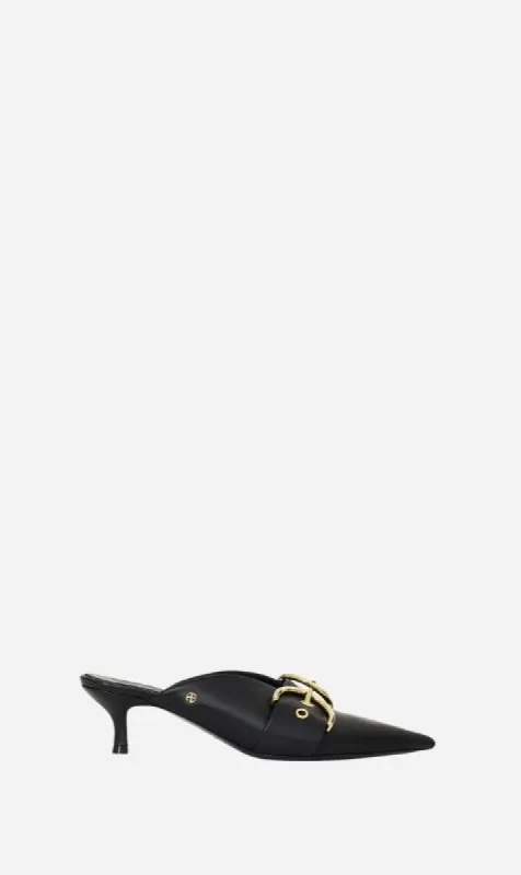 Anine Bing | Zoe Mules - Black sold by Sister & Co