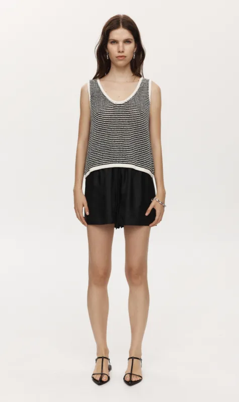 Marle | Nova Top - Black/Ivory sold by Sister & Co
