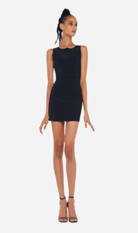 Norma Kamali | Sleeveless Pickleball Mini Dress - Black sold by Sister & Co