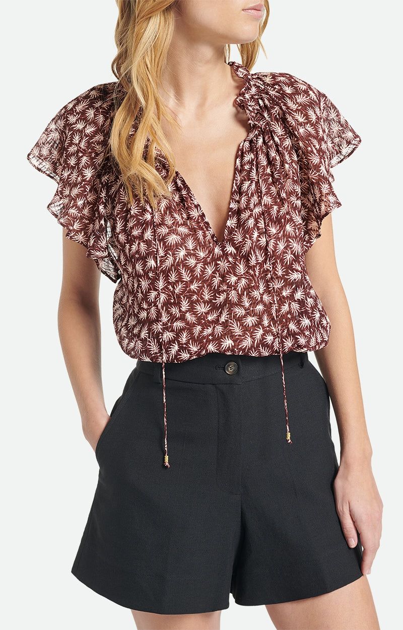 Vanessa Bruno | Ava Blouse - Cacao sold by Sister & Co product image thumbnail 4