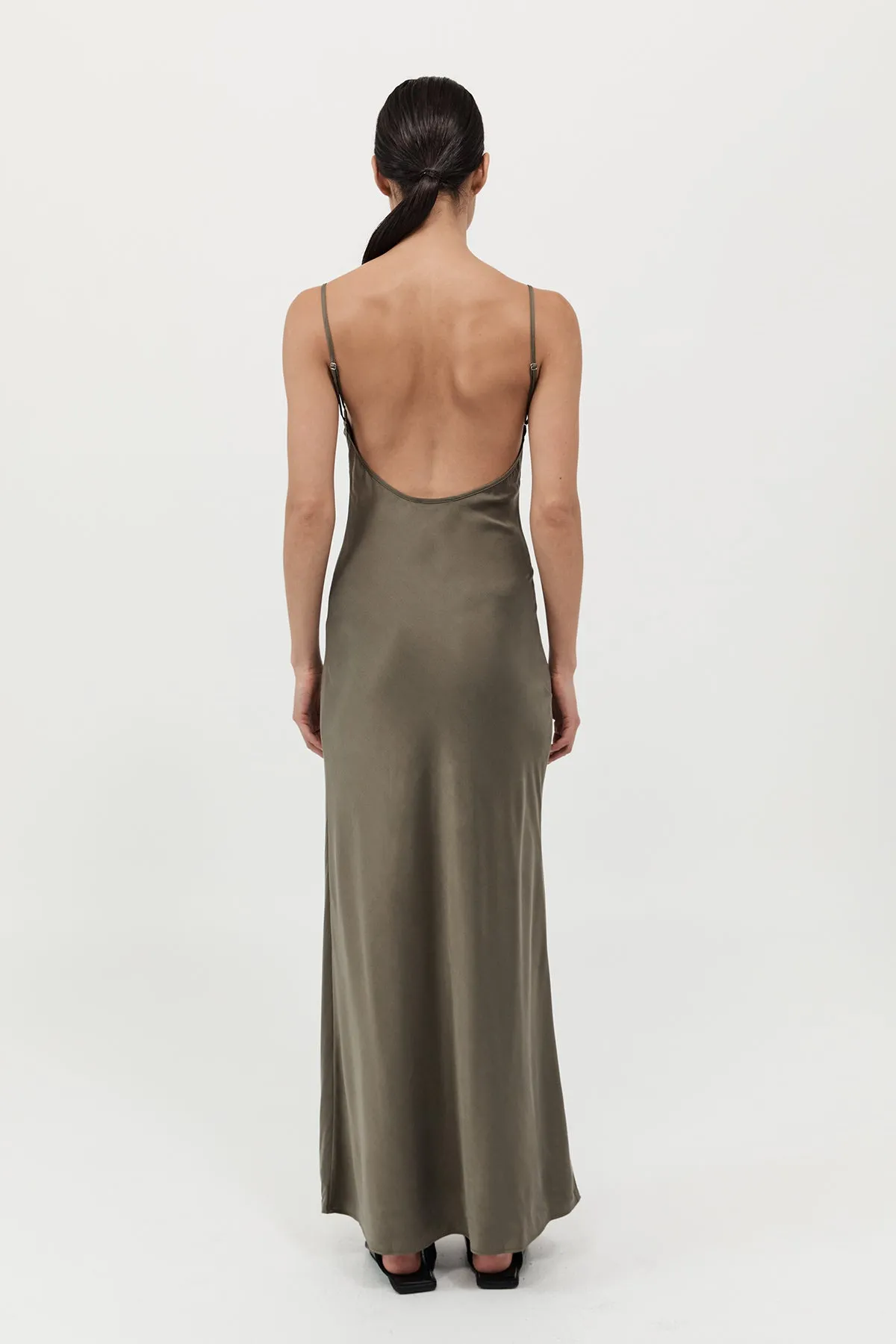 St. Agni | Low Back Slip Dress - Kelp sold by Sister & Co product image thumbnail 5