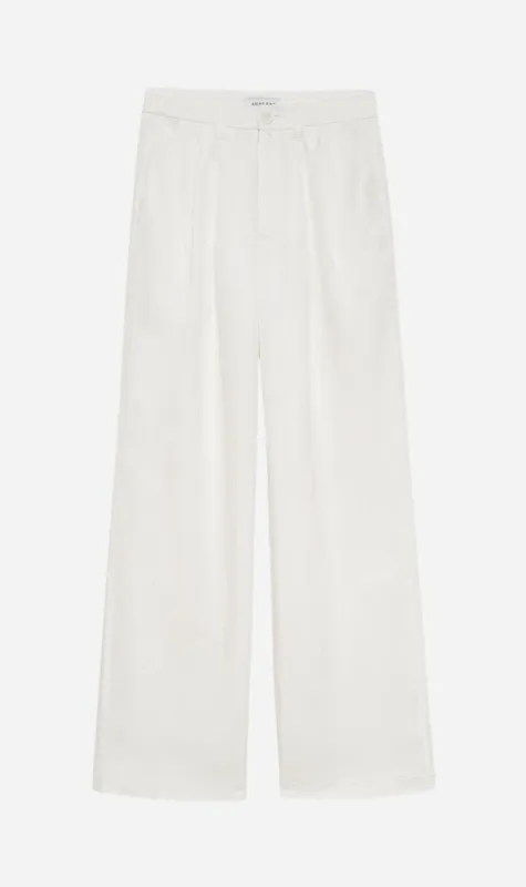 Anine Bing | Carrie Pant - White Linen Blend sold by Sister & Co