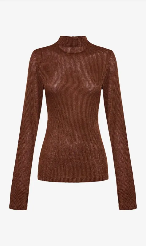 Camilla & Marc | Haywood Long Sleeve Top - Cocoa sold by Sister & Co