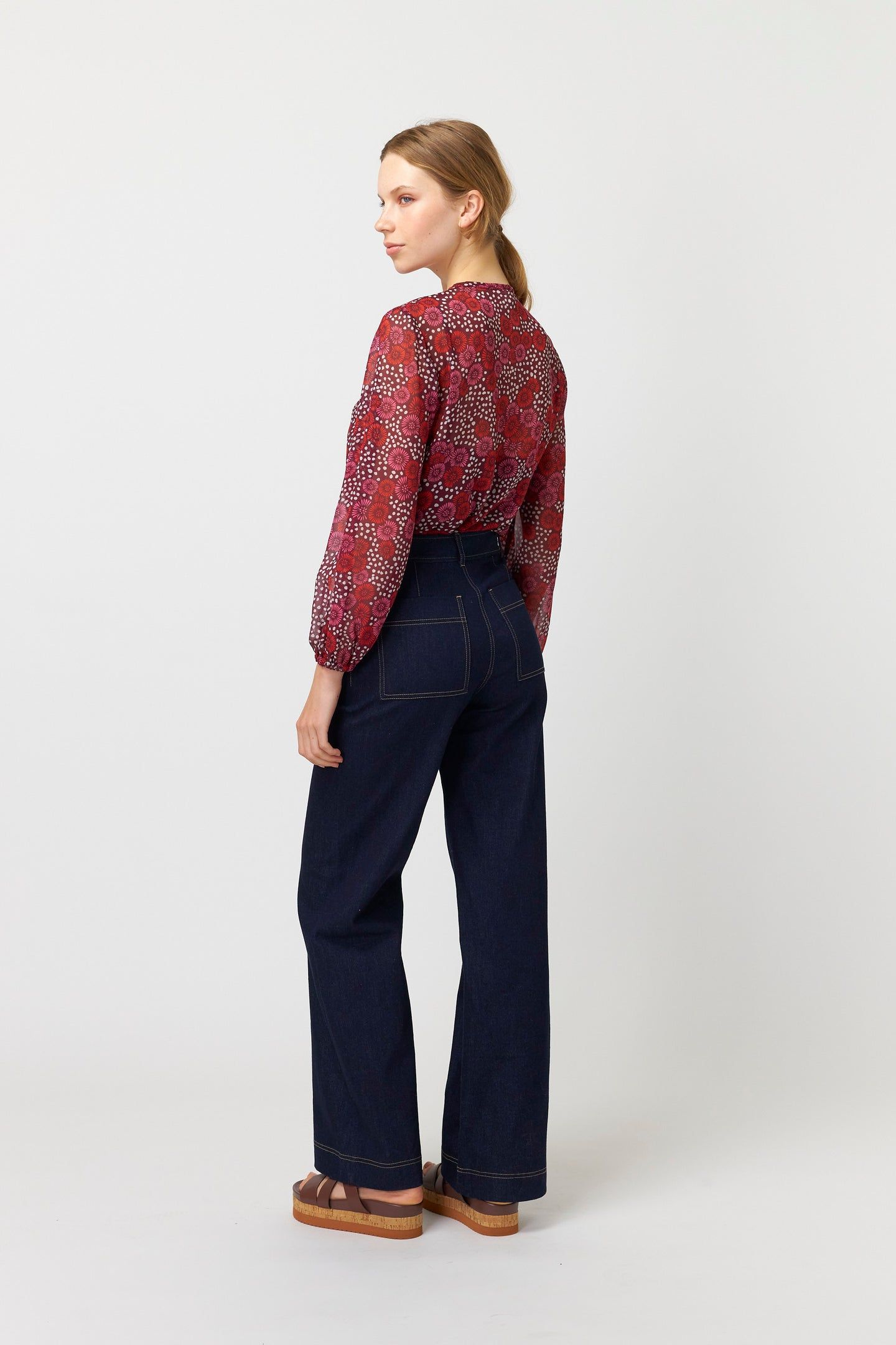 Kate Sylvester | Denim Trouser - Dark Indigo sold by Sister & Co product image thumbnail 4