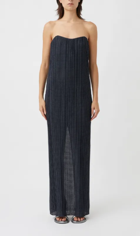 Camilla And Marc | Elodie Evening Dress - Charcoal sold by Sister & Co