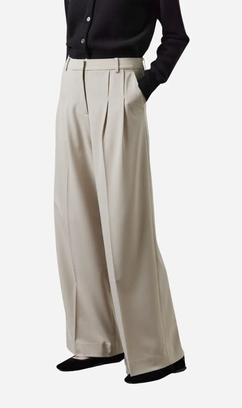 Laing | Ava Wide Leg Pant - Fawn sold by Sister & Co