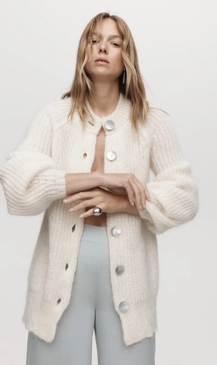 Marle | Evelyn Cardigan - Ivory | Parallel