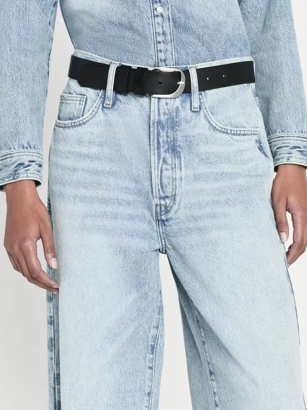 Frame | Le Low Baggy Wide Leg - Fizz Indigo sold by Sister & Co product image thumbnail 5