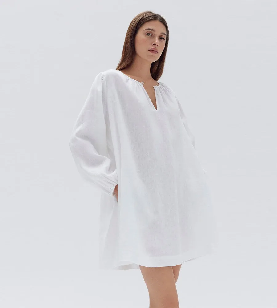 Assembly Label | Allie Linen Mini Dress - White sold by Sister & Co product image thumbnail 2