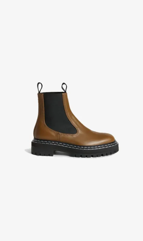 Proenza Schouler | Lug Sole Chelsea Boot - Oak sold by Sister & Co