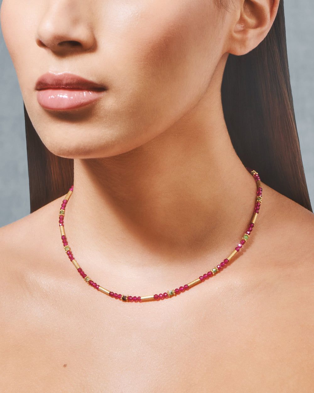 Tityaravy | Ananda Necklace - Rubellite sold by Sister & Co product image thumbnail 2