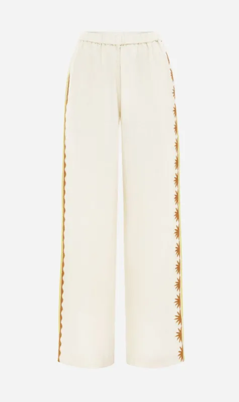 Soleil Soleil | Celine Pants - Helios Embroidery sold by Sister & Co