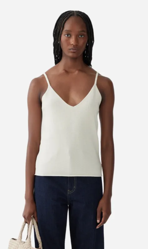 Bassike | Wool Cashmere Knit Cami - Natural sold by Sister & Co