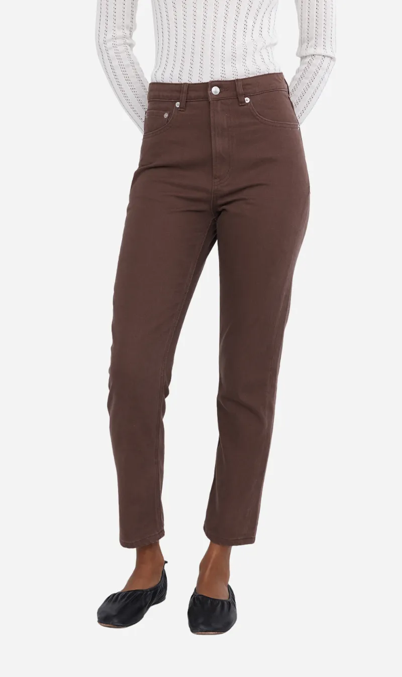 Marle | Straight Leg Jean - Washed Plum sold by Sister & Co
