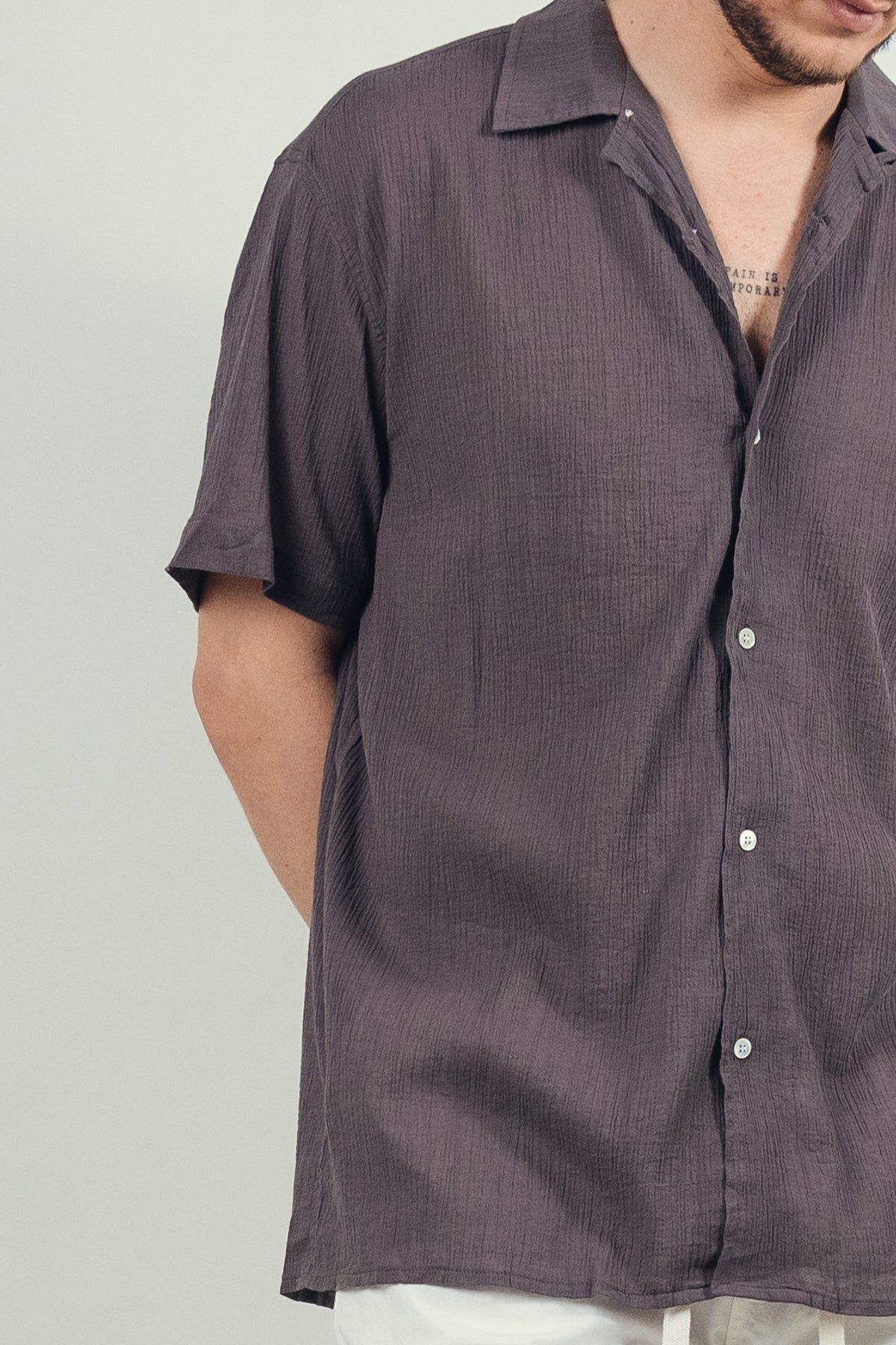 Kore Studios | Island S/S Shirt - Ashphalt sold by Sister & Co product image thumbnail 2