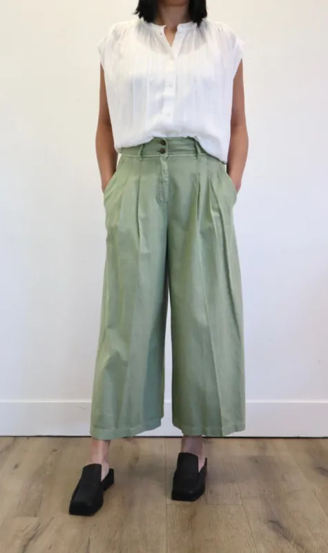 Vanessa Bruno | Banjo Culotte - Tilleul sold by Sister & Co